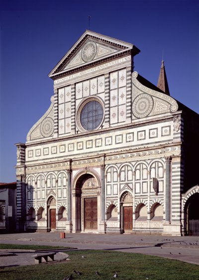 Veduta della facciata, c.1456-70 da Leon Battista Alberti